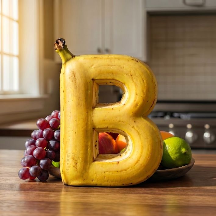 Marshmallow Letterling shaped like M