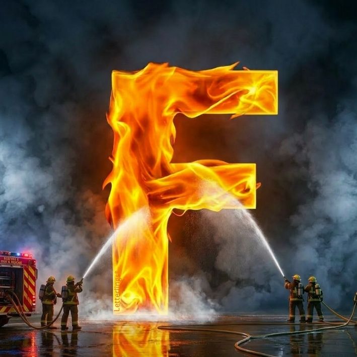 F Letterling for Fire