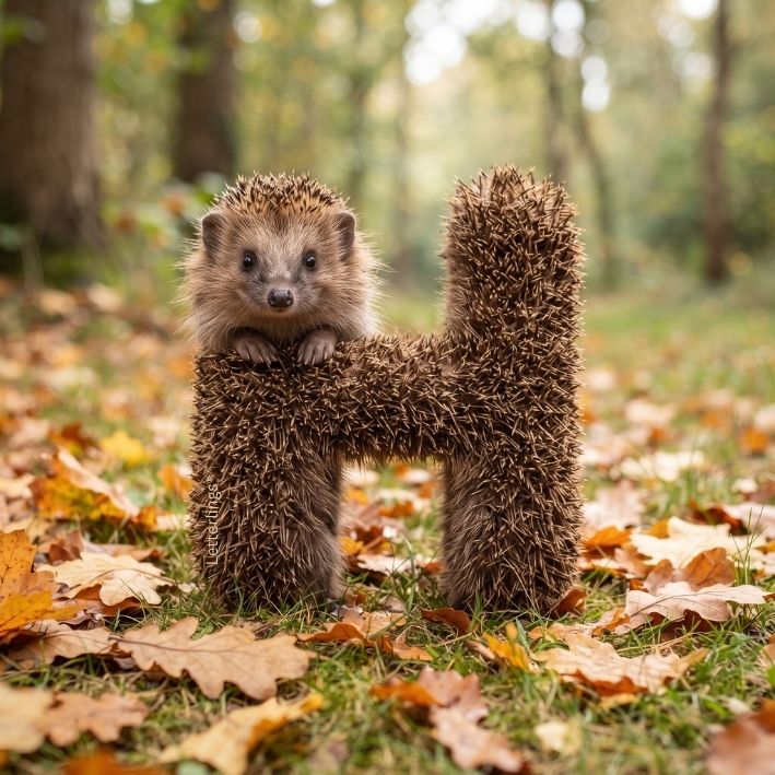 H letterling for Hedgehog