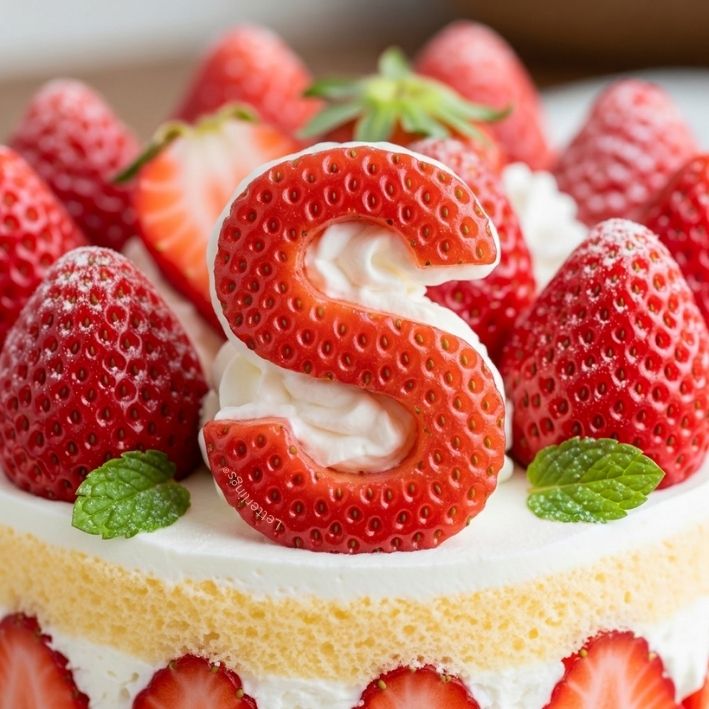 S letterling for Strawberry