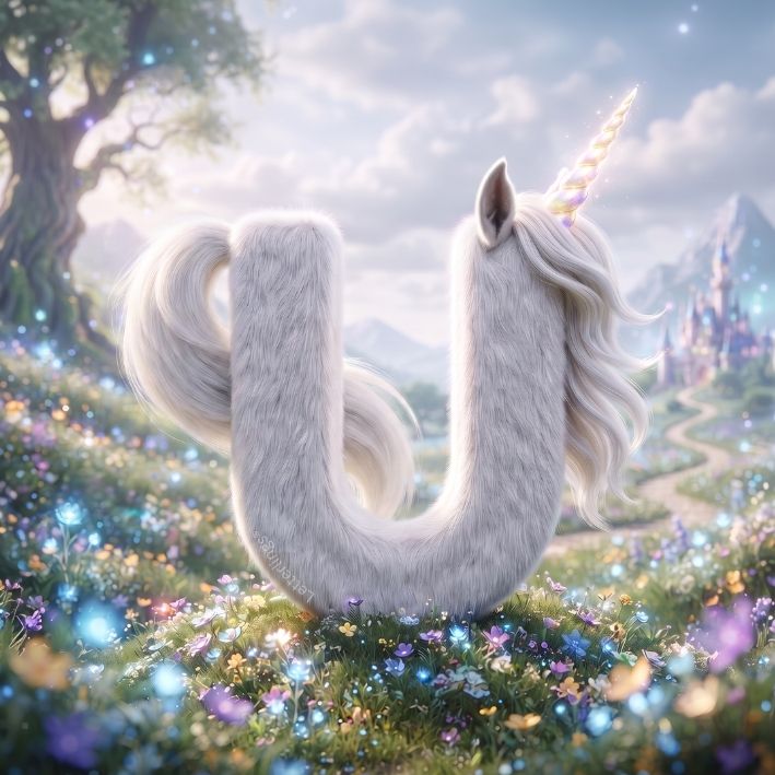U Letterling for Unicorn